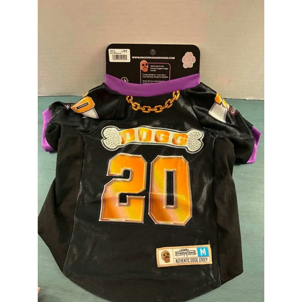 Snoop Doggie Doggs Pet Jersey Medium Black New Deluxe Dogg 20 Mesh Shirt